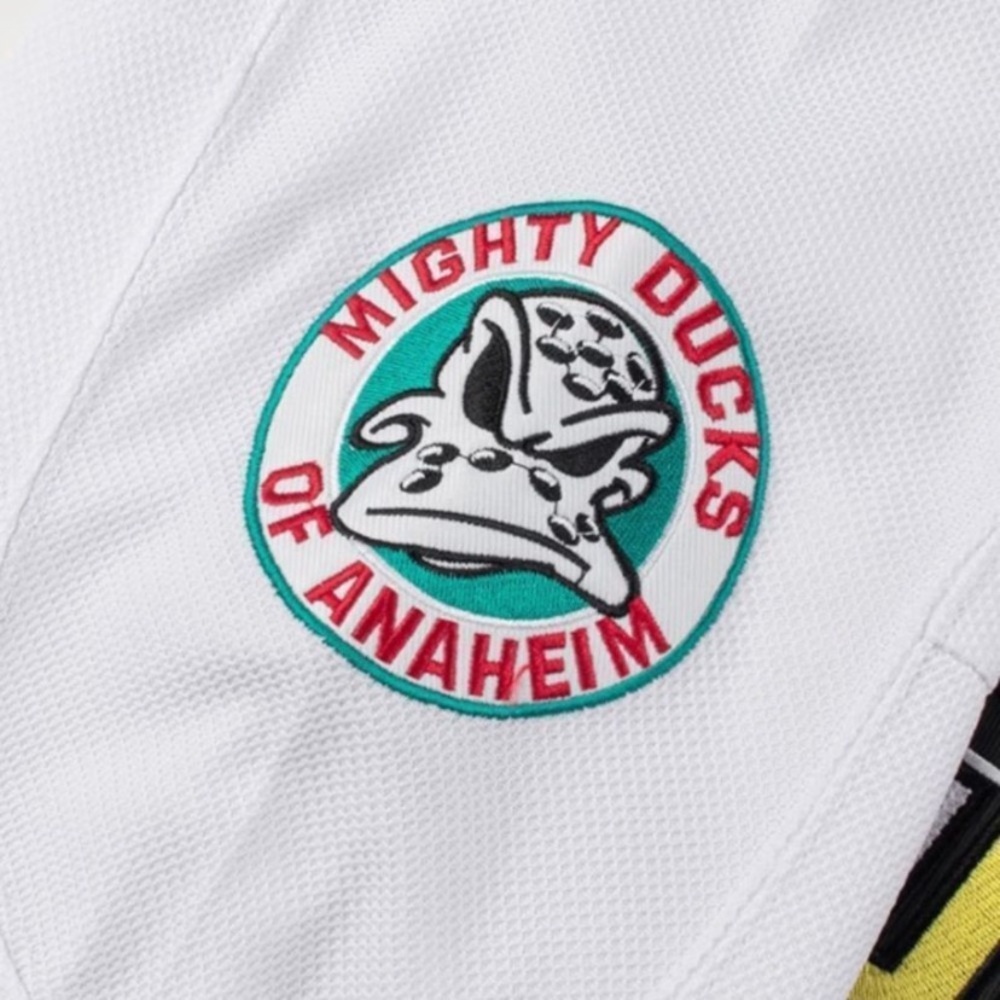 Mighty ducks white hockey jersey